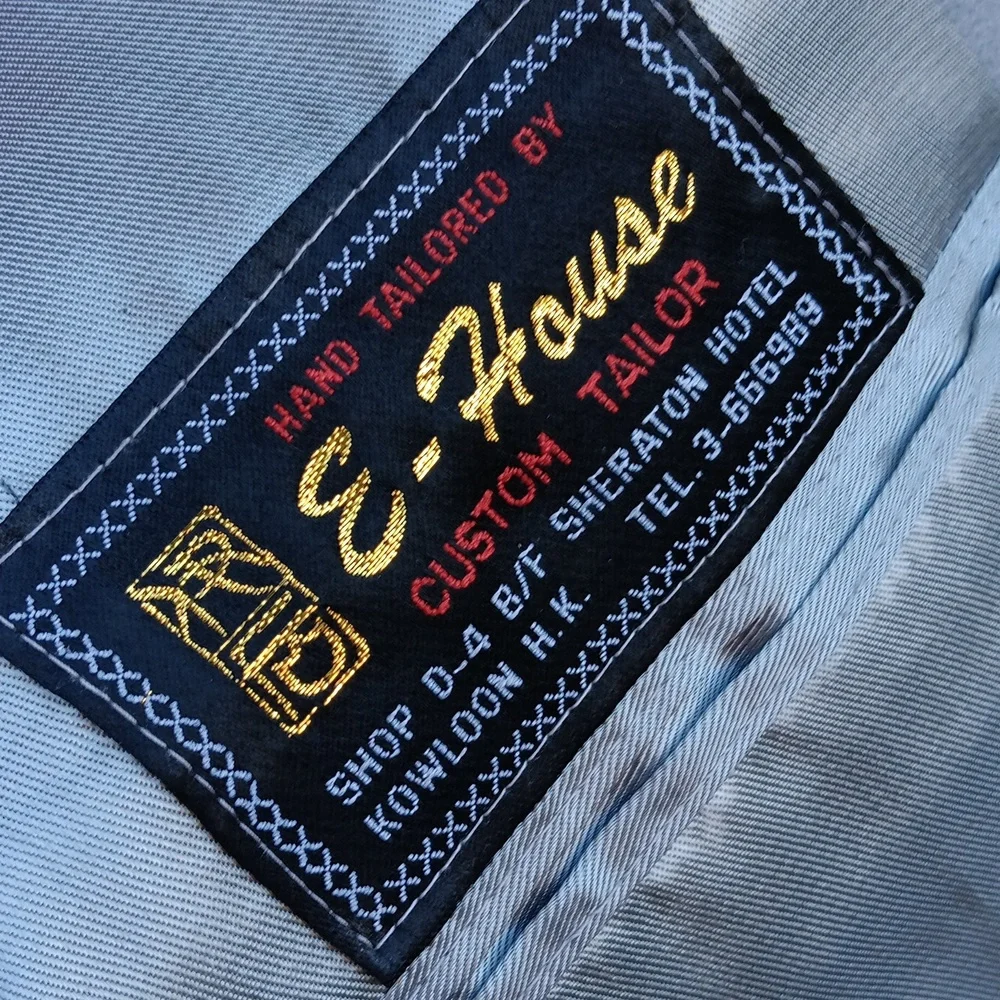 E-House Silver Hand Tailored Vintage Ultra Suede Luxury Blazer